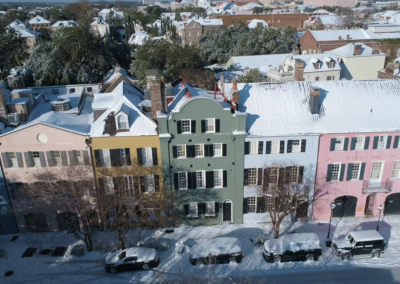 Rainbow Row Snow