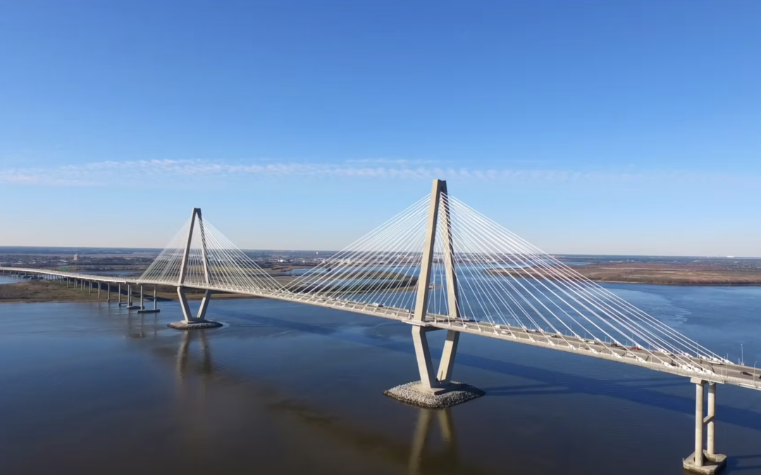 Ravenel Bridge Daytime – Drone