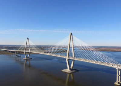 Ravenel Bridge Daytime – Drone