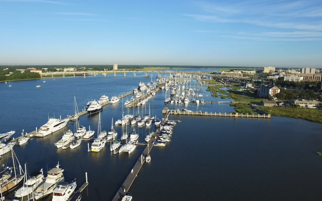 Charleston City Marina – Drone