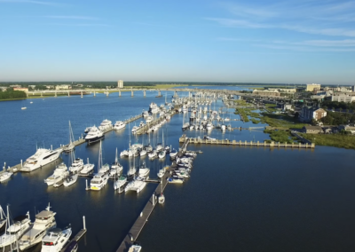 Charleston City Marina – Drone