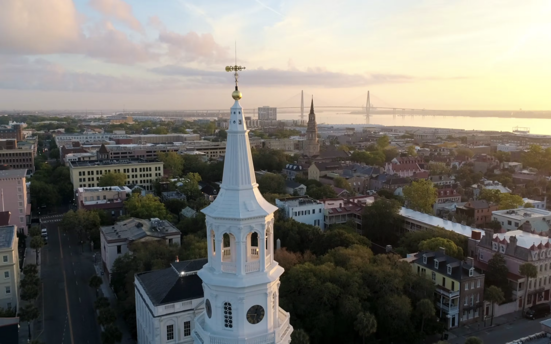 Churches & Bridge at Sunrise