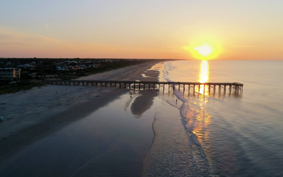 Isle of Palms Sunrise Drone 2