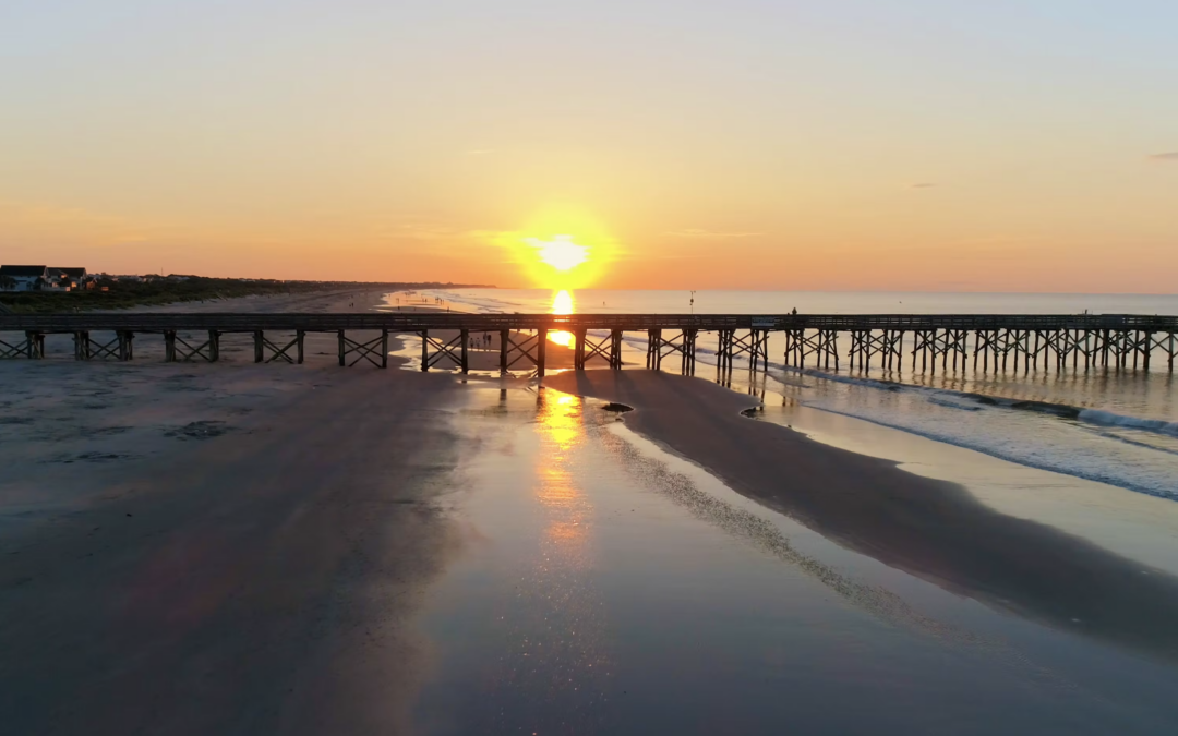 Isle of Palms Sunrise Drone