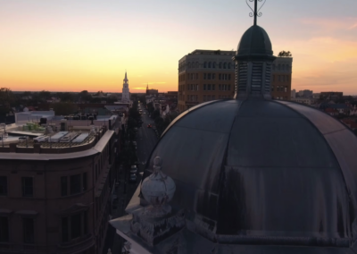 Broad Street Sunset Drone